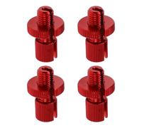 HOPESPANNER 4 Pcs M10 Motorcycle Clutch Brake Cable Adjuster Screw Aluminum Alloy Brake Clutch Line Adjusting Bolt for Motorbike Scooter Dirt Bike Red