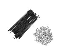 HOPESPANNER 72 Set 14G Bicycle Spoke 121mm Bike Wheel Spoke Carbon Steel Black