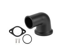 HOPESPANNER 90 Degree Swivel Water Neck Thermostat Housing for Chevy SBC BBC 265 283 305 307 327 350 383 400 396 402 427 454 472 502 348 409 Aluminum Alloy Black