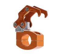 HOPESPANNER Adjustable Motorcycle Hanging Hook Square W/Fingerprint Motorcycle Helmet Luggage Bag Holder Hanger for Scooters Bicycles Orange 72mm Length