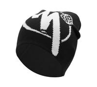 HOPESPANNER Cycling Hat Warm Comfortable and Breathable Hard Hat Liner White Letter m Acrylic Black 20x21cm 1 Pcs