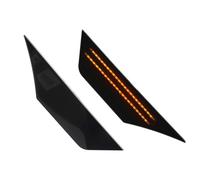 HOPESPANNER Dynamic LED Amber Side Marker Fender Light 34350TETH01/34300TETH01 for Honda Civic 10th Gen 16-21 Flowing Side Signal Light Smoked Black Lens 1 Pair