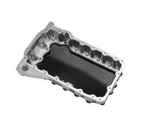 HOPESPANNER No.06A103601AP Engine Oil Pan Oil Pan Sump Transmission Oil Pan for Audi TT 1.8T 2000-2006 Aluminum,Iron Silver Tone,Black