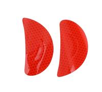 HOPESPANNER Reflective Bumper Decal Fluorescent Red Semicircle Eye Pattern Reflective Car Sticker Personalized Decoration for Vehicle Body or Door or Window/Dashboard/Steering Wheel