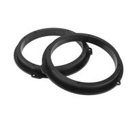HOPESPANNER Speaker Spacer Ring Tweeter Speaker Spacer Adapter for Ford C-Max 2011 Waterproof Black for 6.5" ABS 2 Pcs
