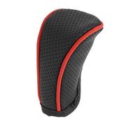 HOPESPANNER Universal 12x6cm/4.72"x2.36" Gear Shift Knob Cover Anti-Slip Stick Shifting Handle Protector Faux Leather 1 Pc Black Red