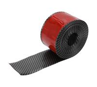 HOPESPANNER Universal 13Ftx2.76In Car Side Skirts Protector Adjustable Side Edge Guards PVC 1 Pcs Carbon Fier Pattern Black