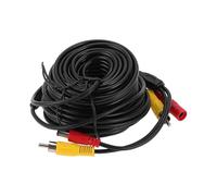 HOPESPANNER Universal 15m/49.21ft Reverse Rear View Parking Camera Video Cable Extension Backup Camera RCA/DC Video Cable Plastic,Metal 1 Pcs