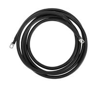 HOPESPANNER Universal 3/8" Lug 2 AWG Gauge 10FT Battery Inverter Cable Battery Cable Tinned Copper 1 Pc Black