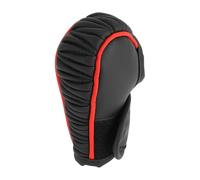 HOPESPANNER Universal 7x5.5cm/2.76"x2.17" Gear Shift Knob Cover Anti-Slip Stick Shifting Handle Protector Faux Leather 1 Pc Black Red