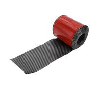 HOPESPANNER Universal 8.2Ft x 3.74in Car Side Skirts Protector Adjustable Side Edge Guards PVC 1 Pcs Carbon Fiber Pattern Black