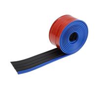 HOPESPANNER Universal 8.2Ftx2.54In Car Side Skirts Protector Adjustable Side Edge Guards PVC 1 Pcs Black Blue