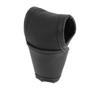 HOPESPANNER Universal Gear Shift Knob Cover Stick Shifting Handle Protector Automotive Manual Leather 1 Pc Anti-Slip Black