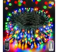 Hopexy Fairy Lights Outdoor, 12m 120 LEDs Waterproof Christmas Lights Plug in, Multicolour String Lights Mains Powered/Remote/8 Modes/Timer/Indoor/Outside Lighting for Garden Party Decorations