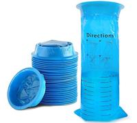 Hopeyhfm 25PCS Sick Bags Blue High Density Leakproof Odor Control Emesis Vomit Bags, Portable, Medical Disposable Sick/Vomit Bags, for Travel Motion Sickness, Pregnant Women Car Bus Aircraft (Style 1)