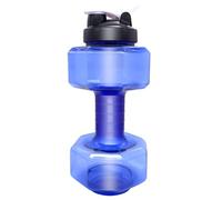 HOPEYHFM Dumbbell Shaped Water Bottle, Leakproof and BPA Free Drinks Bottle, Reusable, Portable Water Bottle, for Adults Women Men Gym School Cycling Running (Style 4, L)