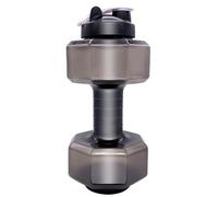 HOPEYHFM Dumbbell Shaped Water Bottle, Leakproof and BPA Free Drinks Bottle, Reusable, Portable Water Bottle, for Adults Women Men Gym School Cycling Running (Style 1, M)