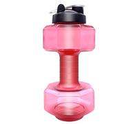 HOPEYHFM Dumbbell Shaped Water Bottle, Leakproof and BPA Free Drinks Bottle, Reusable, Portable Water Bottle, for Adults Women Men Gym School Cycling Running (Style 2, S)