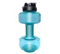 HOPEYHFM Dumbbell Shaped Water Bottle, Leakproof and BPA Free Drinks Bottle, Reusable, Portable Water Bottle, for Adults Women Men Gym School Cycling Running (Style 5, L)