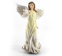 HOPEYHFM Guardian Angel Statue, Resin Archangel Figurine with Wings, Holy Family Statue Catholic Decoration, Baptism Gifts, Remembrance and Redemption Outdoor Memorial Sculpture Ornament (Style 1)
