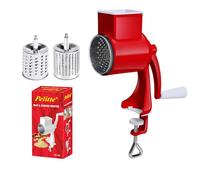 Hopeyhfm Manual Nut Grinder with Hand Crank Nut Chopper, Cheese Grater, Grain Mill, Peanut Grinder, Dried Fruit Crusher, for Nut, Coffee, Grain, Seeds, Corn, Spices (Style 2)