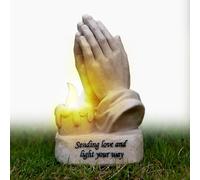 HOPEYHFM Praying Hands Statue, Premium Religious Art & Spiritual Decor, Unique Faith Symbol, Resin Figurine Ornament, Finish Praying Altar for Home Table Decor