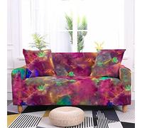 Hopfen Emerald Green Purple Sofa Cover Stretch Spandex Sofa Slipcovers Adjustable Universal Couch Cover