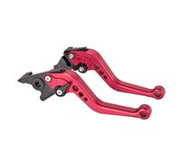 Hopider Short Brake Clutch Levers for Honda GROM MSX125 2014-2019, CBR250R 2011-2013, CBR300R/CB300F/FA 2014-2019, CB400F/CB400R 2013-2015, CBR500R/CB500F/X 2013-2019, Monkey 125 2018-2019,Red