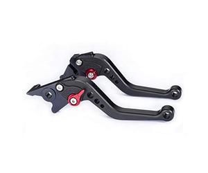 Hopider Short Brake Clutch Levers for Honda GROM MSX125 2014-2019, CBR250R 2011-2013, CBR300R/CB300F/FA 2014-2019, CB400F/CB400R 2013-2015, CBR500R/CB500F/X 2013-2019, Monkey 125 2018-2019,Black