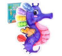 hopihy Seahorses Colour Sorting Toys for Toddlers, Bee Shapes Sensory Toys for Autism & Fine Motor Skills, Montessori Toys for 3+ Years Old, Colour Sorting Toys Educational Toys Ideal for Toddlers