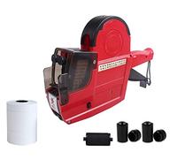 HopingMore HM-689 2-Line 20 Digits Price Labeling Gun with Letters A-Z,Pricing Labeler with 3 Inkers 5 Rolls/2800 White Labels, Tag Maker Machine for Office Retail Shop