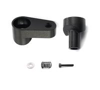HOPLEX Aluminum 20T Servo Horn Heavy-Duty RC Servo Arm for ARRMA1/18 Granite GROM/Typhon GROM/1/14 Mini Mojave GROM (Black)