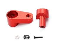 HOPLEX Aluminum 20T Servo Horn Heavy-Duty RC Servo Arm for ARRMA1/18 Granite GROM/Typhon GROM/1/14 Mini Mojave GROM (Red)