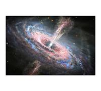 HOPNRU Hubble Probe Star Tsunami Through The Galaxy Poster Cosmic Black Hole Wall Art Modern Home Living Room Decor Picture Astronomer Decor (16x24inch(40x60cm),No Framed)
