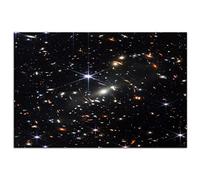 HOPNRU James Webb Space Telescope First Image Poster Deep Field Image Galaxy Wall Art Picture Print Canvas Painting Modern Office Home Decor Gift (12x18inch(30x45cm),No Framed)