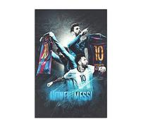 HOPNRU Lionel Messi Poster Football Sport Wall Art Picture Print Canvas Painting Modern Home Living Room Boys Bedroom Decor Poster (12x18inch(30x45cm),No Framed)