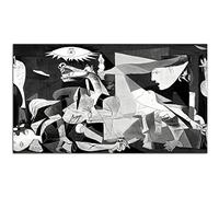 HOPNRU Picasso Guernica Oil Painting Poster Wall Art Picture Print Black And White Canvas Painting Modern Home Living Room Decor (28x50inch(70x125cm)-No Frame)