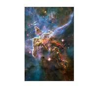 HOPNRU Pillars of Creation Carina Nebula Cosmic Eagle Nebula Poster Wall Art Picture Print Canvas Painting For Astronomer Room Aesthetic Decor Mural (12x18inch(30x45cm),No Framed)