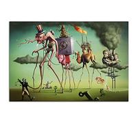HOPNRU Salvador Dali Art Painting Memory Eternal Surrealism Wall Art Picture Print Canvas Poster Modern Home Living Room Decor Mural (16x24inch(40x60cm),No Framed)