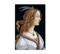 HOPNRU Sandro Botticelli Portrait Poster Renaissance Classical Wall Art Picture Print Canvas Painting Modern Home Bedroom Decor Mural (16x24inch(40x60cm),No Framed)