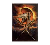 HOPNRU The Ancient of Days by William Blake Poster Wall Art Picture Print Canvas Art Painting Poster Modern Home Bedroom Decor Poster (12x18inch(30x45cm),No Framed)