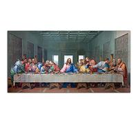 HOPNRU The Last Supper Wall Art Picture Da Vinci Renaissance Religious Poster Print Canvas Painting Modern Dining Room Living Room Office Decoration (12x24inch(30x60cm)-No Frame)