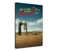 HOPNRU Tv Poster Better Call Saul Poster Wall Art Picture Print Canvas Art Painting For Modern Living Room Bedroom Decoration Mural (12x18inch(30x45cm),Framed)