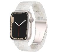HOPO Compatible With Apple Watch Band 38mm 40mm 42mm 44mm Thin Light Resin Strap Bracelet With Stainless Steel Buckle Replacement For iWatch Series Ultra 9 8 7 6 5 4 3 2 1 SE(Phantom