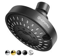 HOPOPRO 5-Mode High Pressure Shower Head - Consumer Reports, The Washington Post, NBC News, TODAY TV Show Recommended - High Flow Fixed Showerheads Bathroom Rain Showerhead (4 Inch Matte Black)