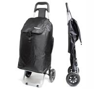 Hoppa 57Ltr Lightweight Shopping Trolley 2025 model, Hard Wearing & Foldaway Push/Pull Cart for Easy Storage With 1 Year Guarantee