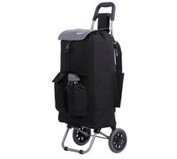 Hoppa Fully Insulated Lightweight 2022 Model 2 Wheeled Large 42Litre Capacity Shopping Trolley Bag 95cm, 2.1kg with Shoulder Strap