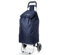 Hoppa Shopping Trolley on Wheels, 57L Foldable Large Capacity 2 Wheel Grocery Granny Cart with Secure Lid & Side Pockets, Shopping Bags for the Elderly, Laundry, 30kg Limit Truck Trolley & Festivals