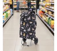 Hoppa 57Ltr Lightweight Shopping Trolley 2025 model, Hard Wearing & Foldaway Push/Pull Cart for Easy Storage With 1 Year Guarantee