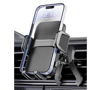 Hoppac Phone Holder for Cars, Air Vent Car Phone Mount, Upgrade Hook & 360° Rotation & One Button Release, Adjustable Support Feet, Universal Mobile Cradle Compatible with iPhone Max Android 4-7''